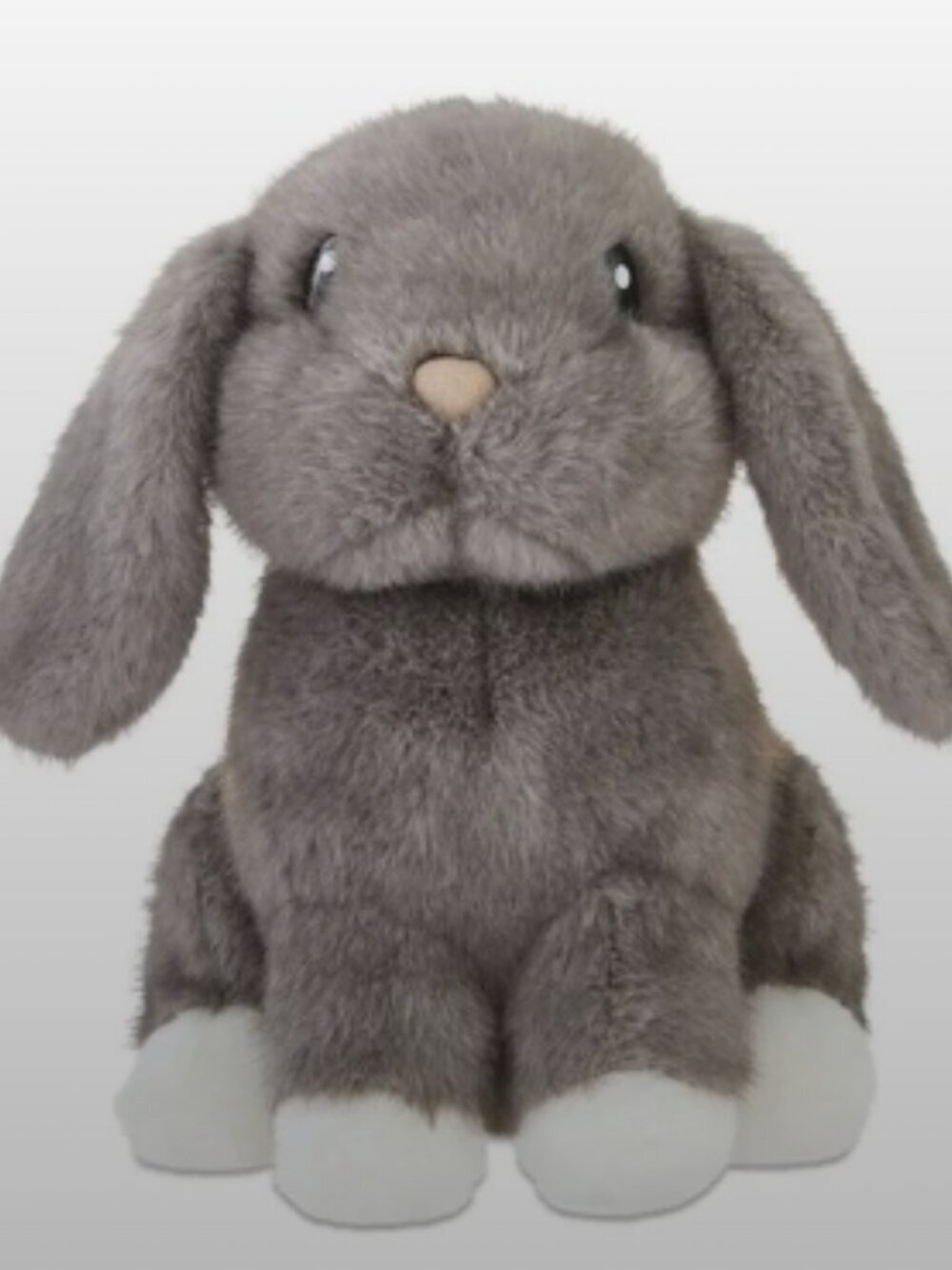 Gray plush bunny, Like New, 17"